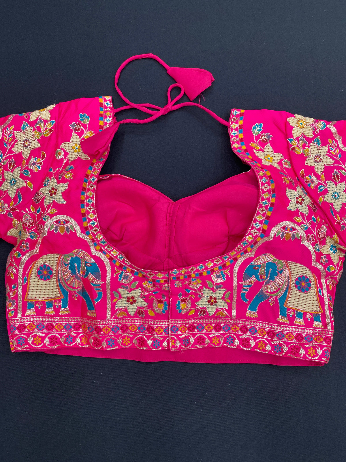Jamdani blouse saree