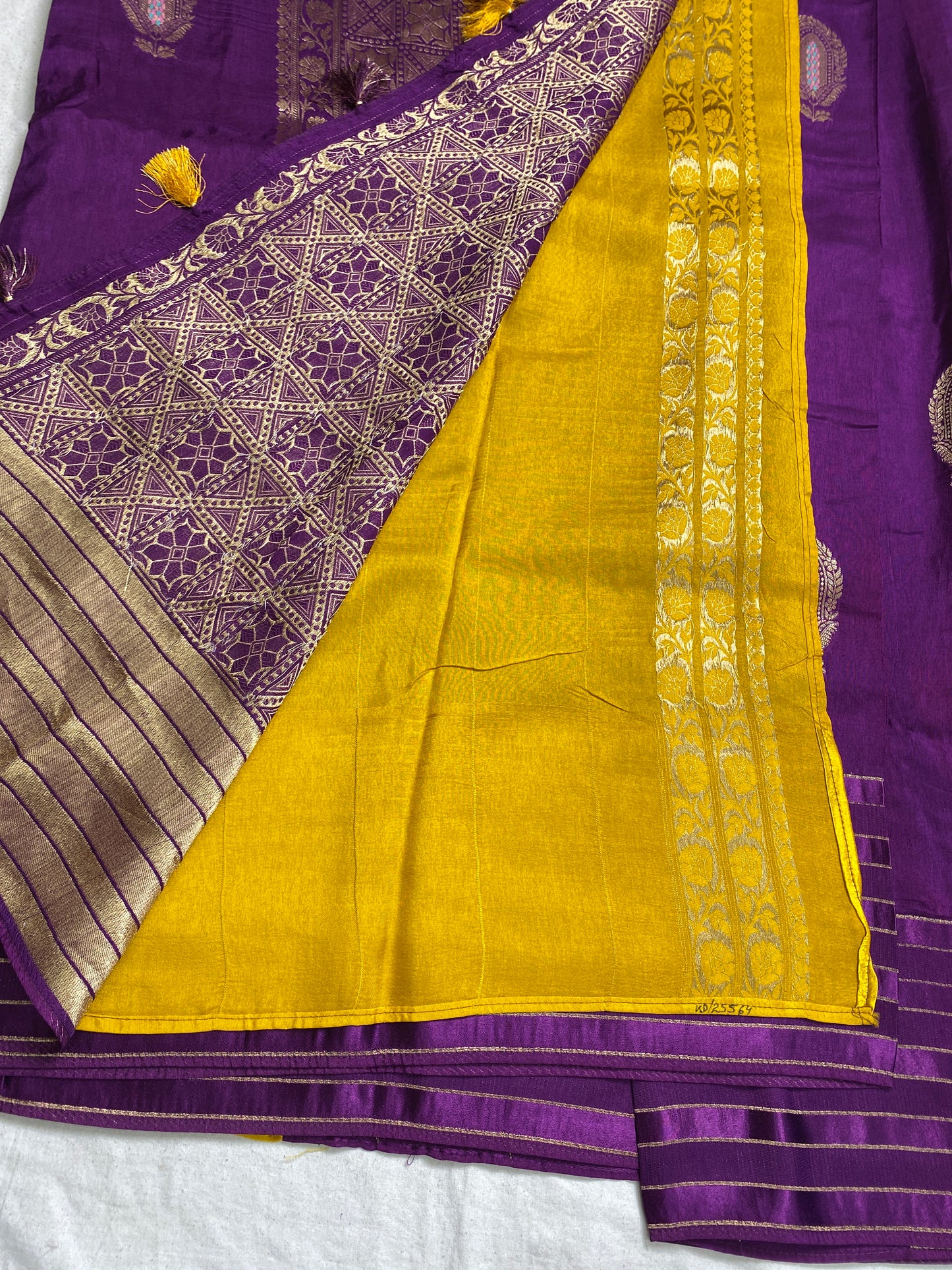 Victorian silk satin border