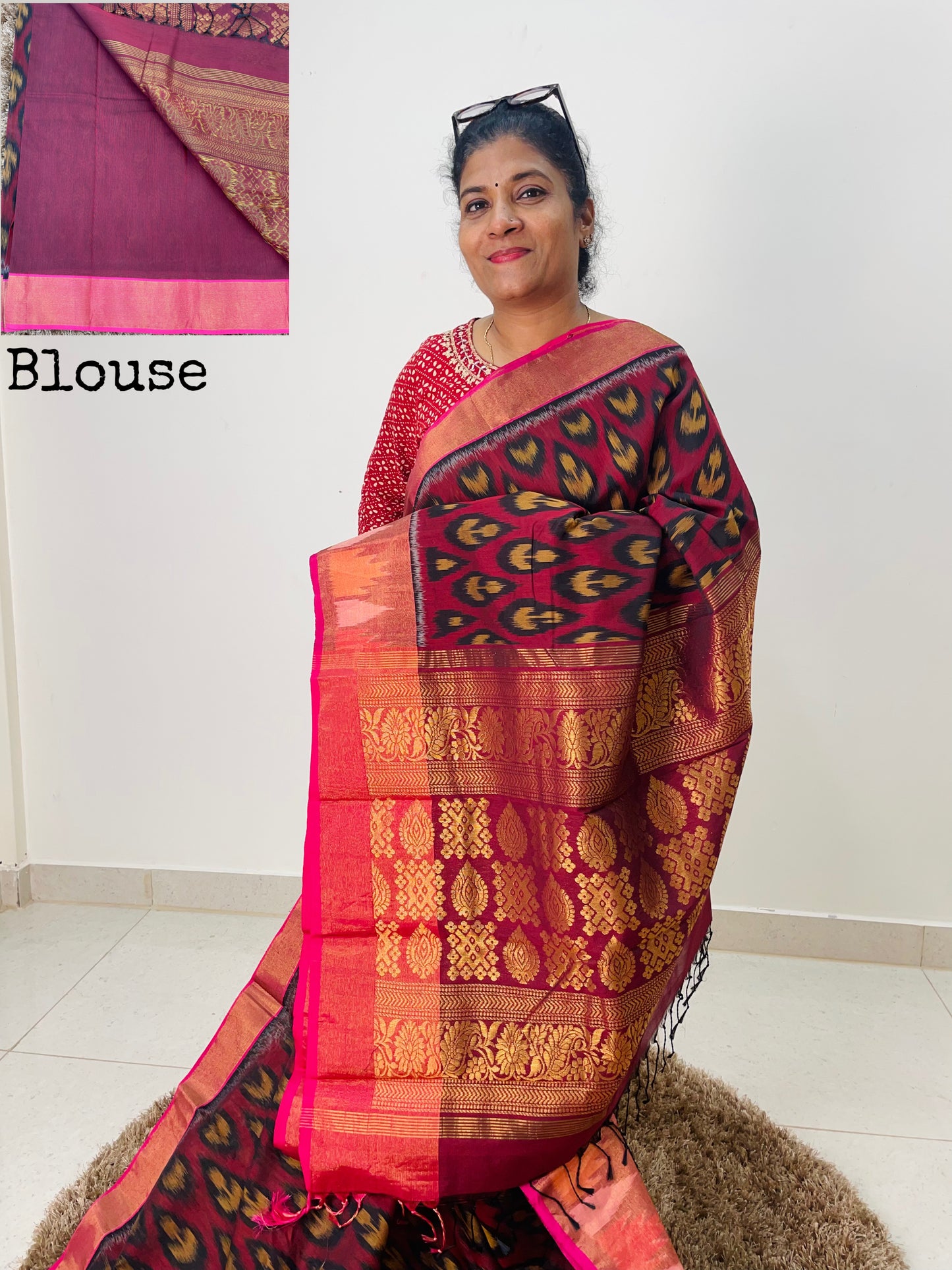 MERCIDIZED POCHAMPALLY HANDLOOM SAREE
