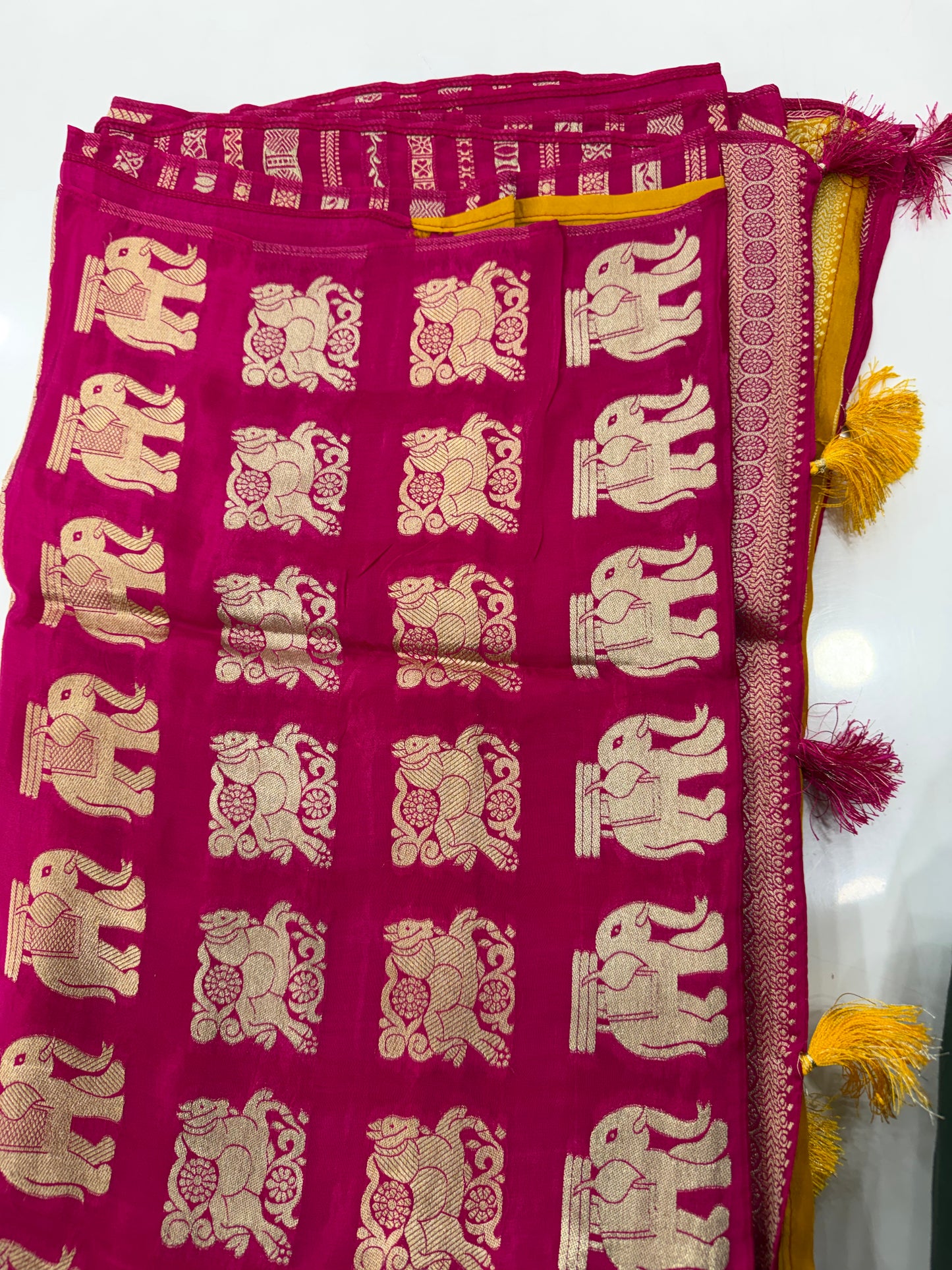 Green mango Saree