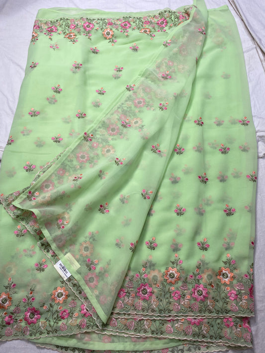 Georgette designer saree