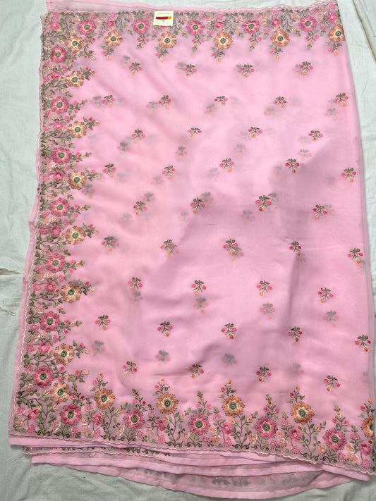 Georgette designer saree