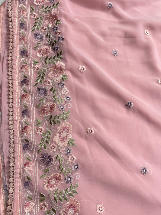Georgette designer saree