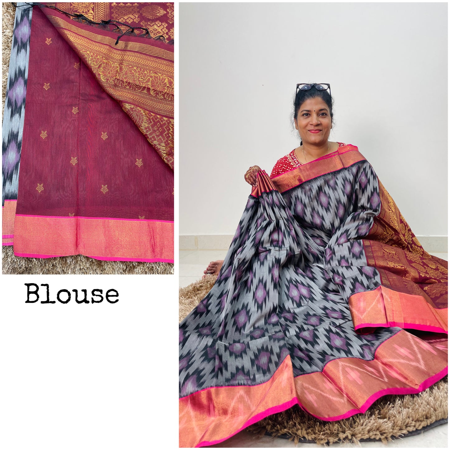 MERCIDIZED POCHAMPALLY HANDLOOM SAREE