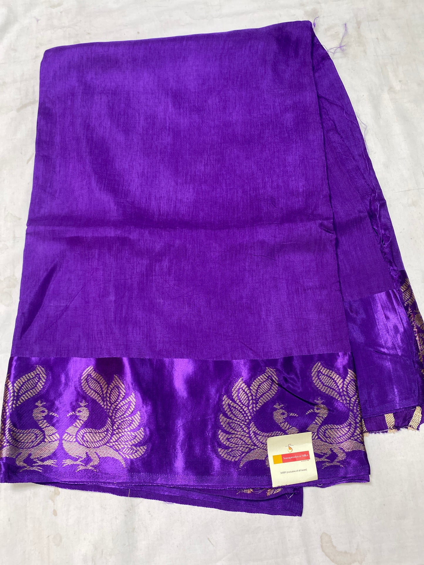 Russian satin saree