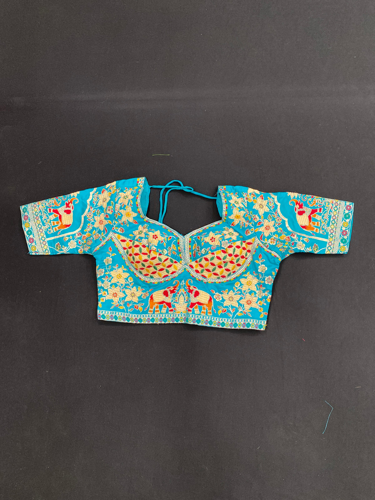 Jamdani blouse saree