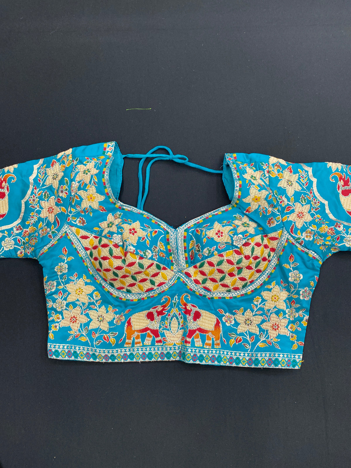 Jamdani blouse saree