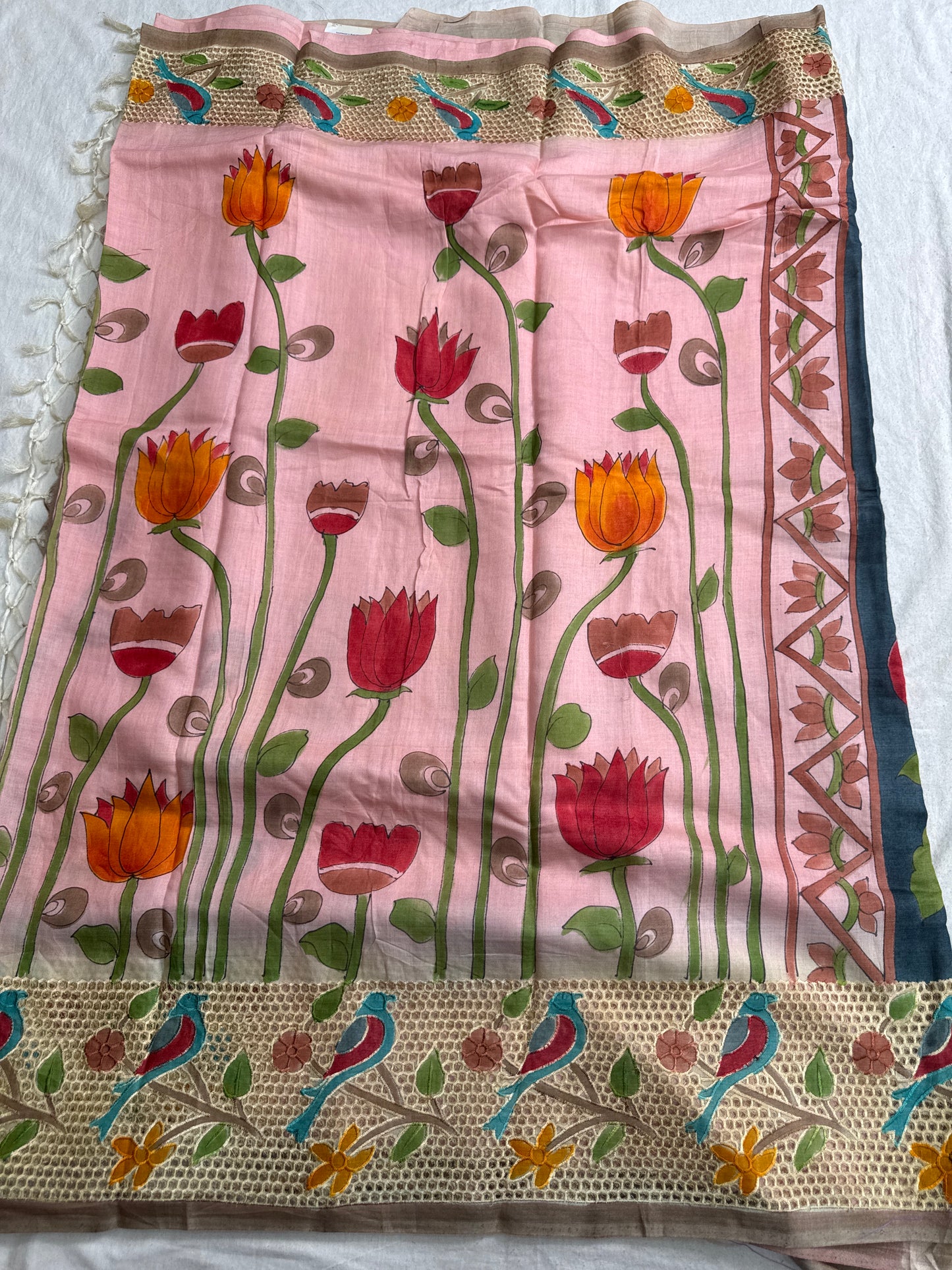 Tussar jaal silk