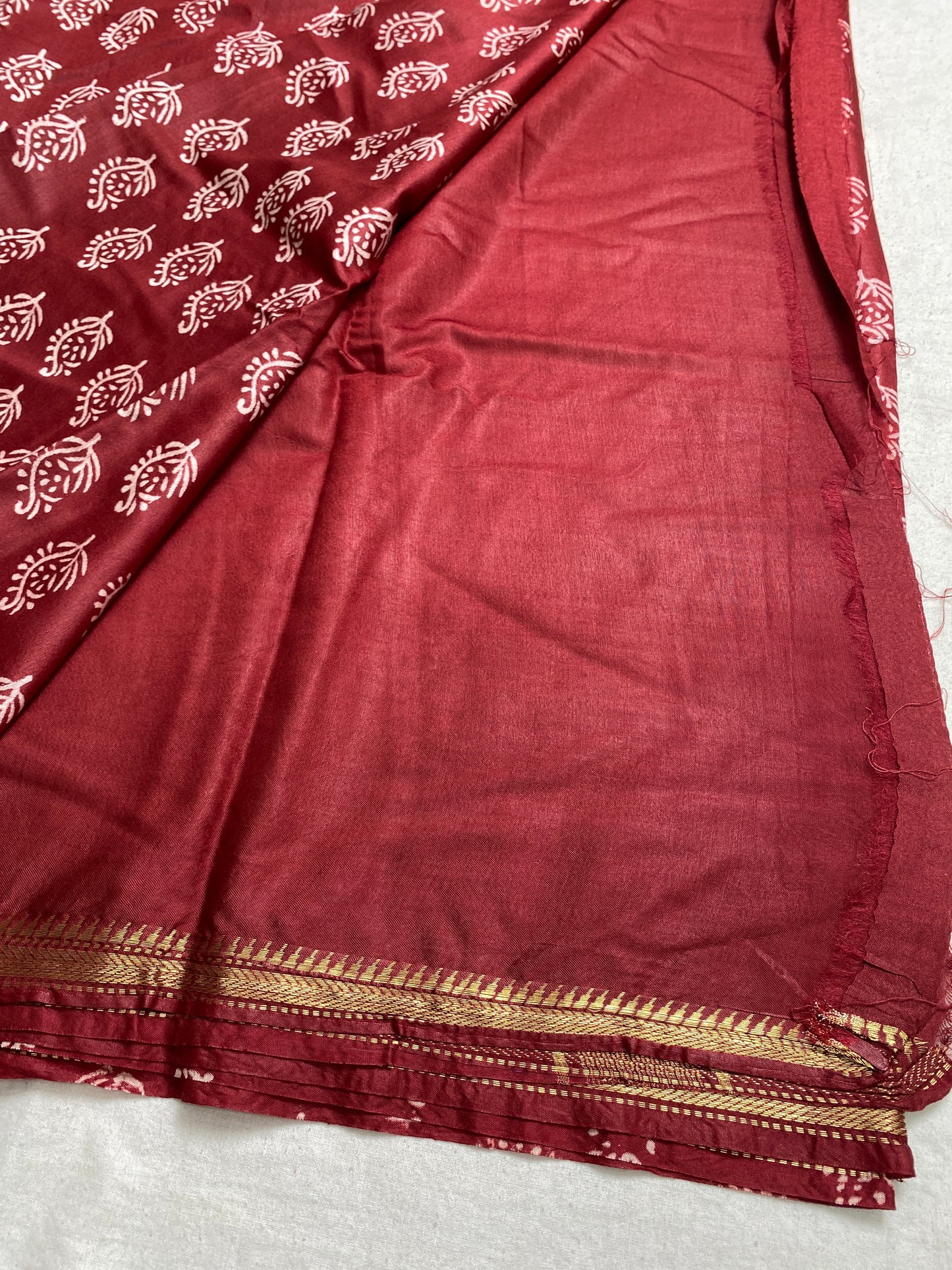 Semi maheshwari floor print