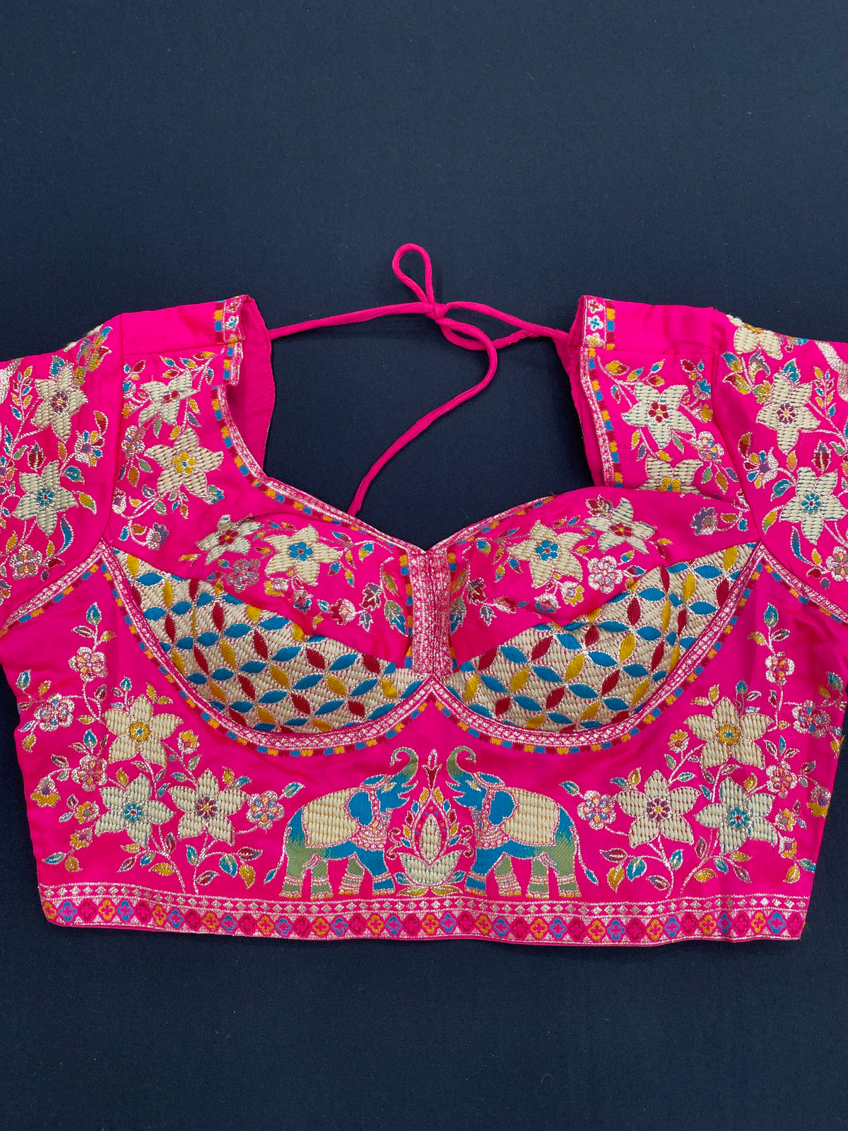 Jamdani blouse saree