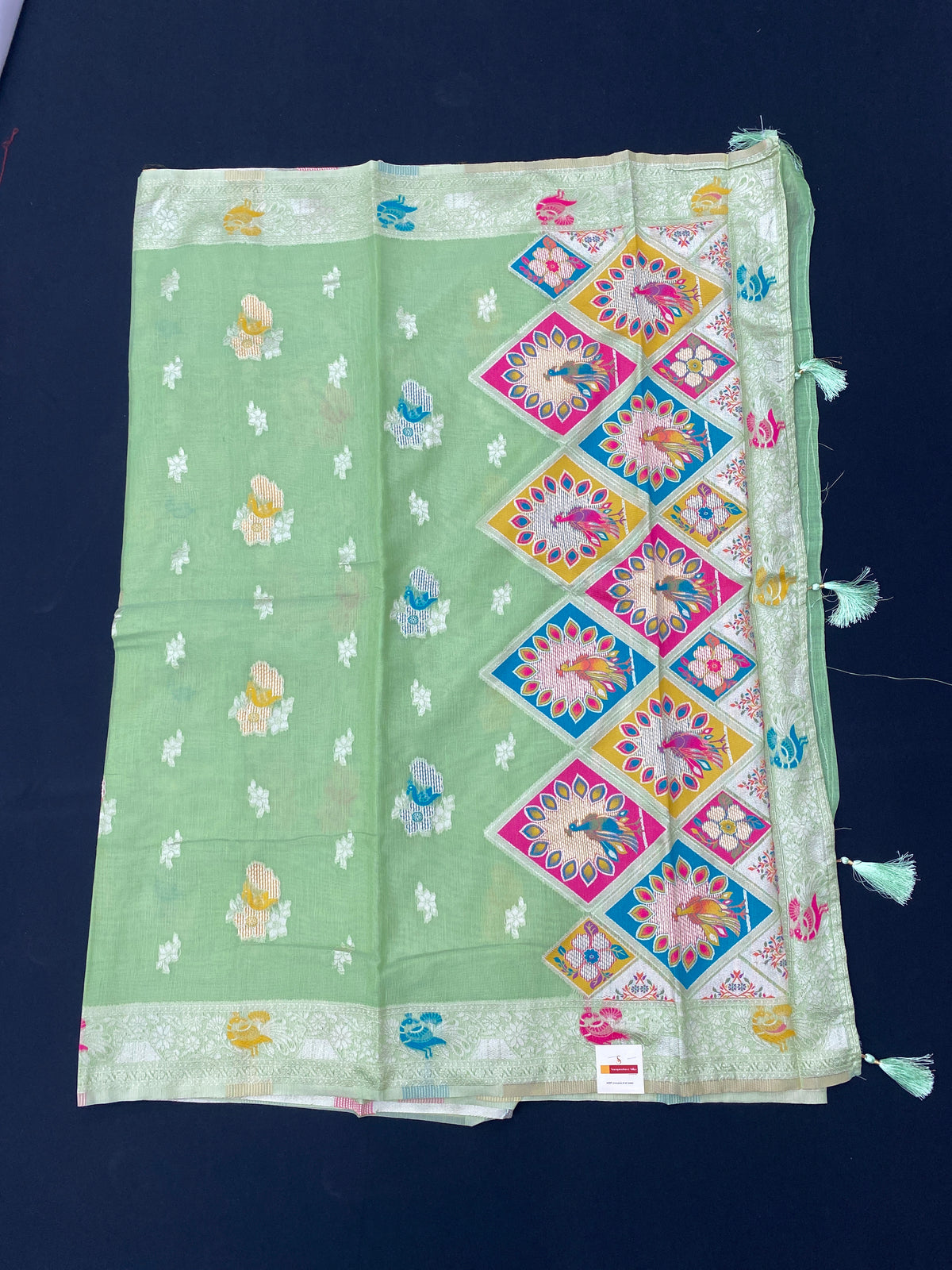 Jamdani blouse saree