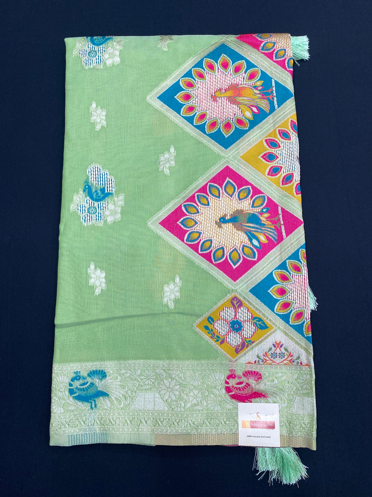Jamdani blouse saree