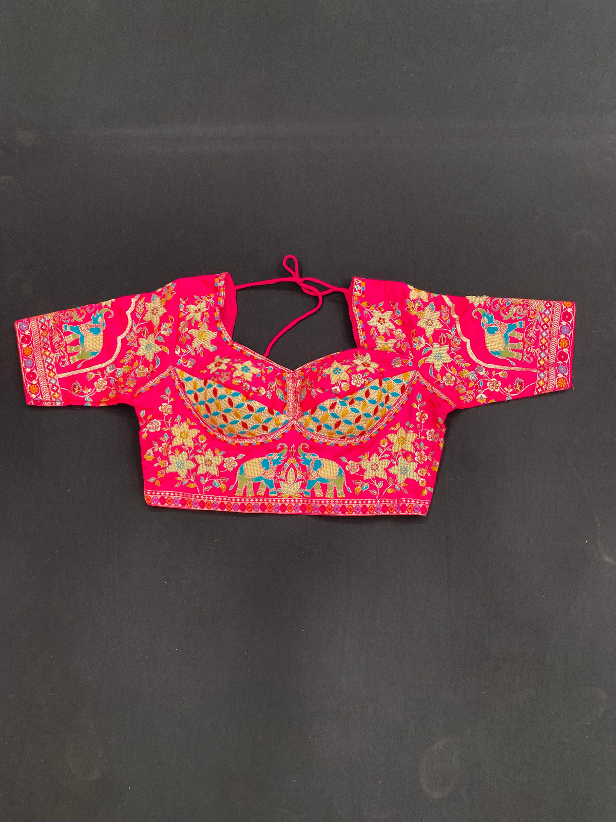 Jamdani blouse saree