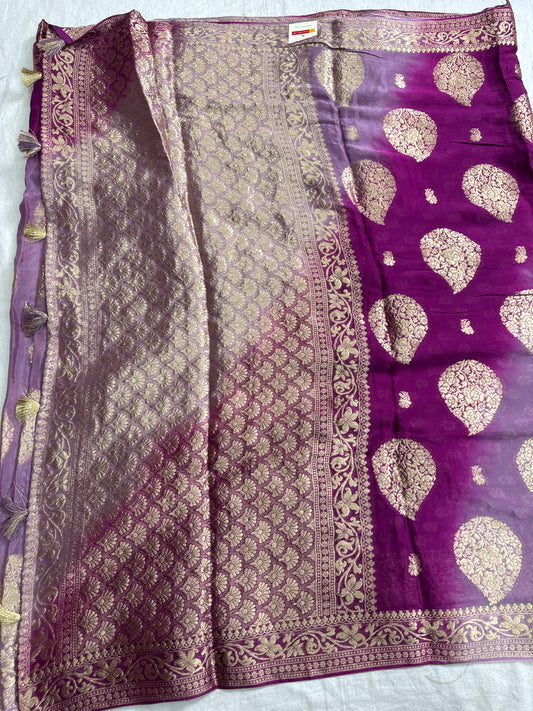 Plain saree