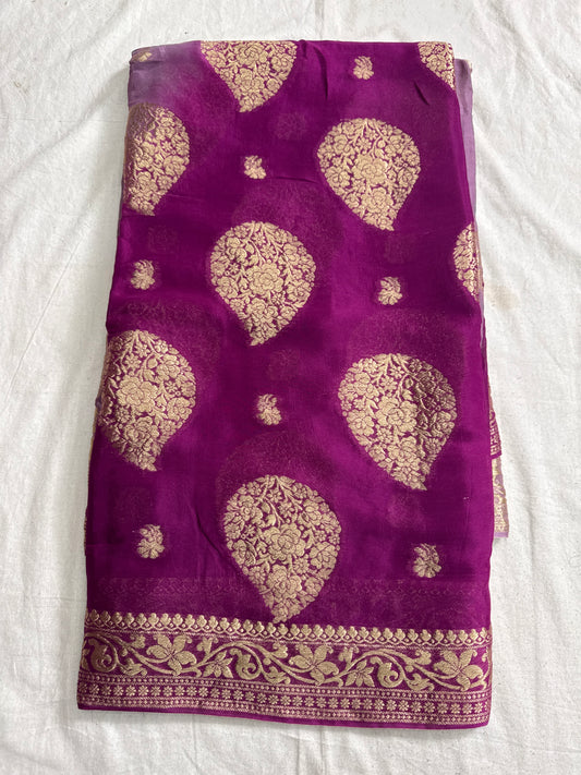Plain saree