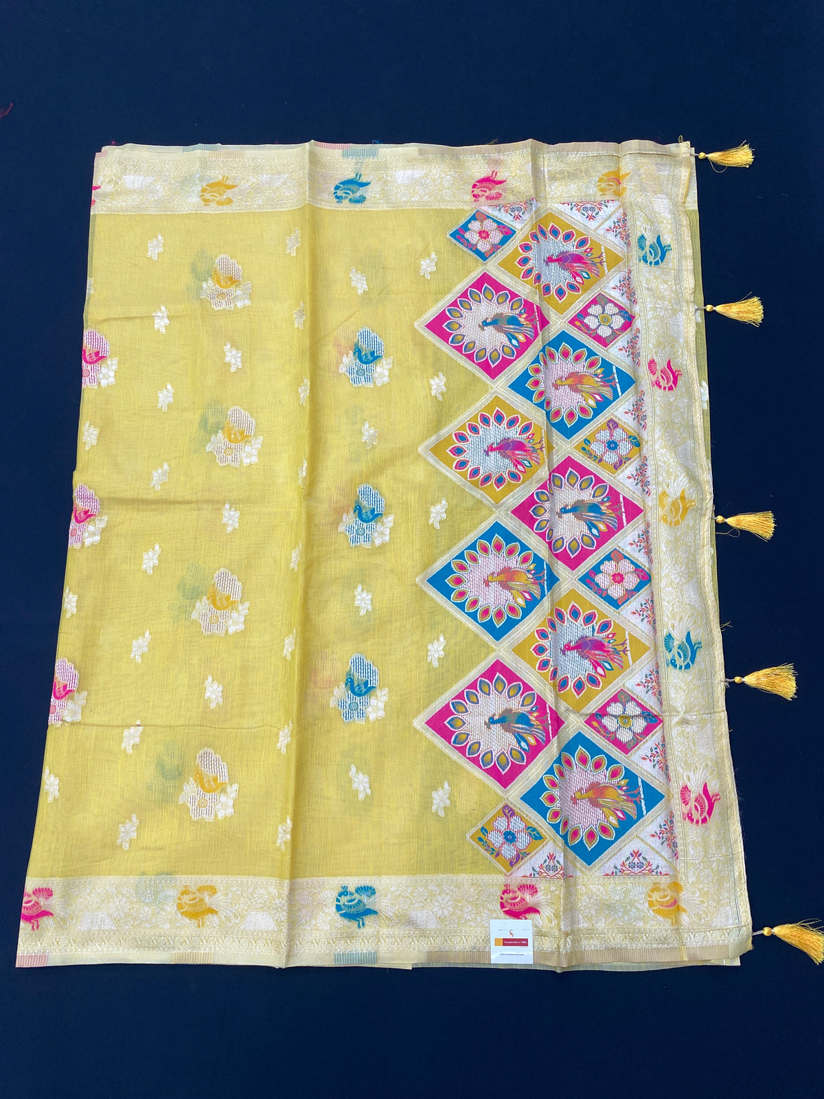 Jamdani blouse saree