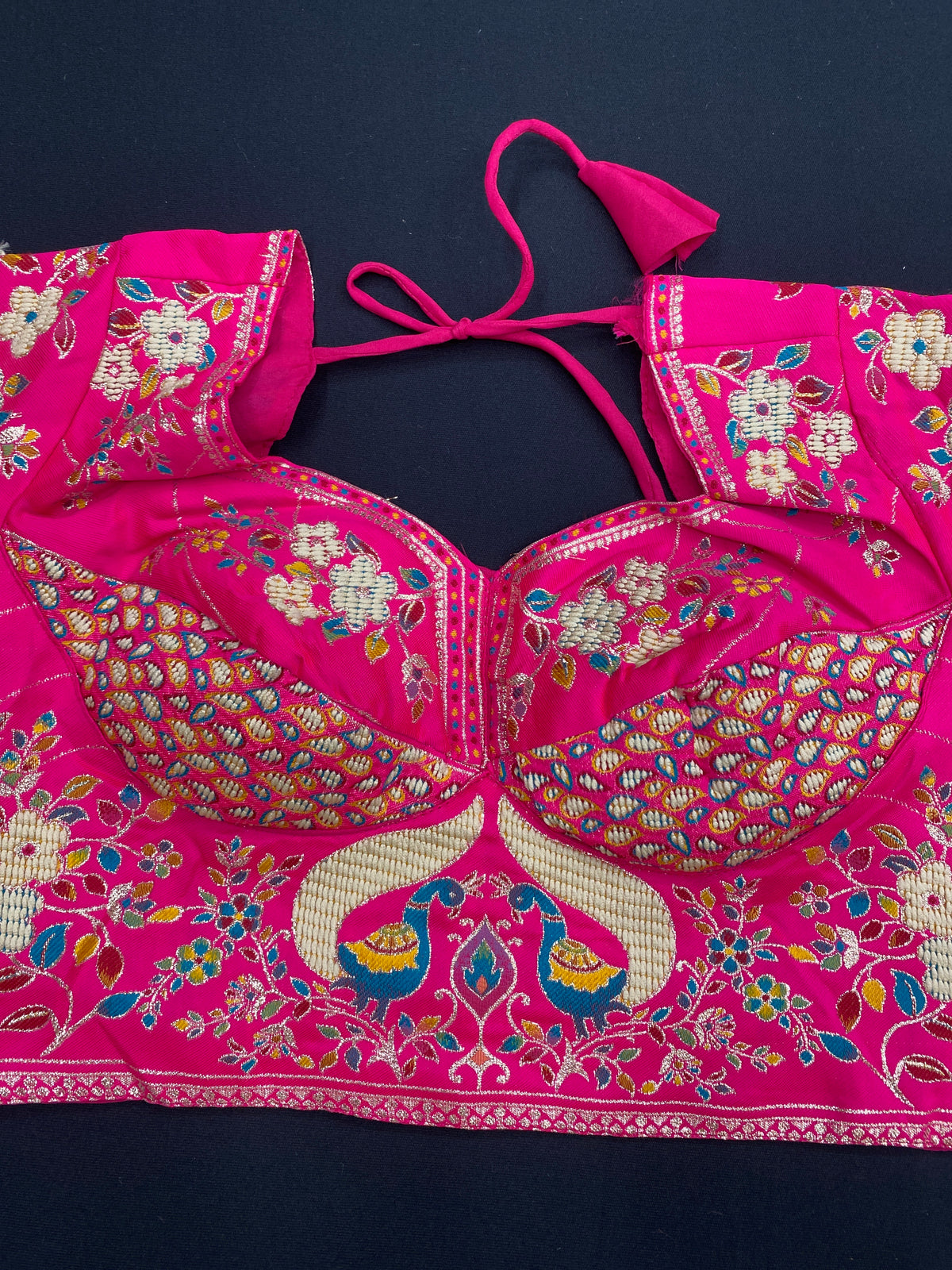 Jamdani blouse saree