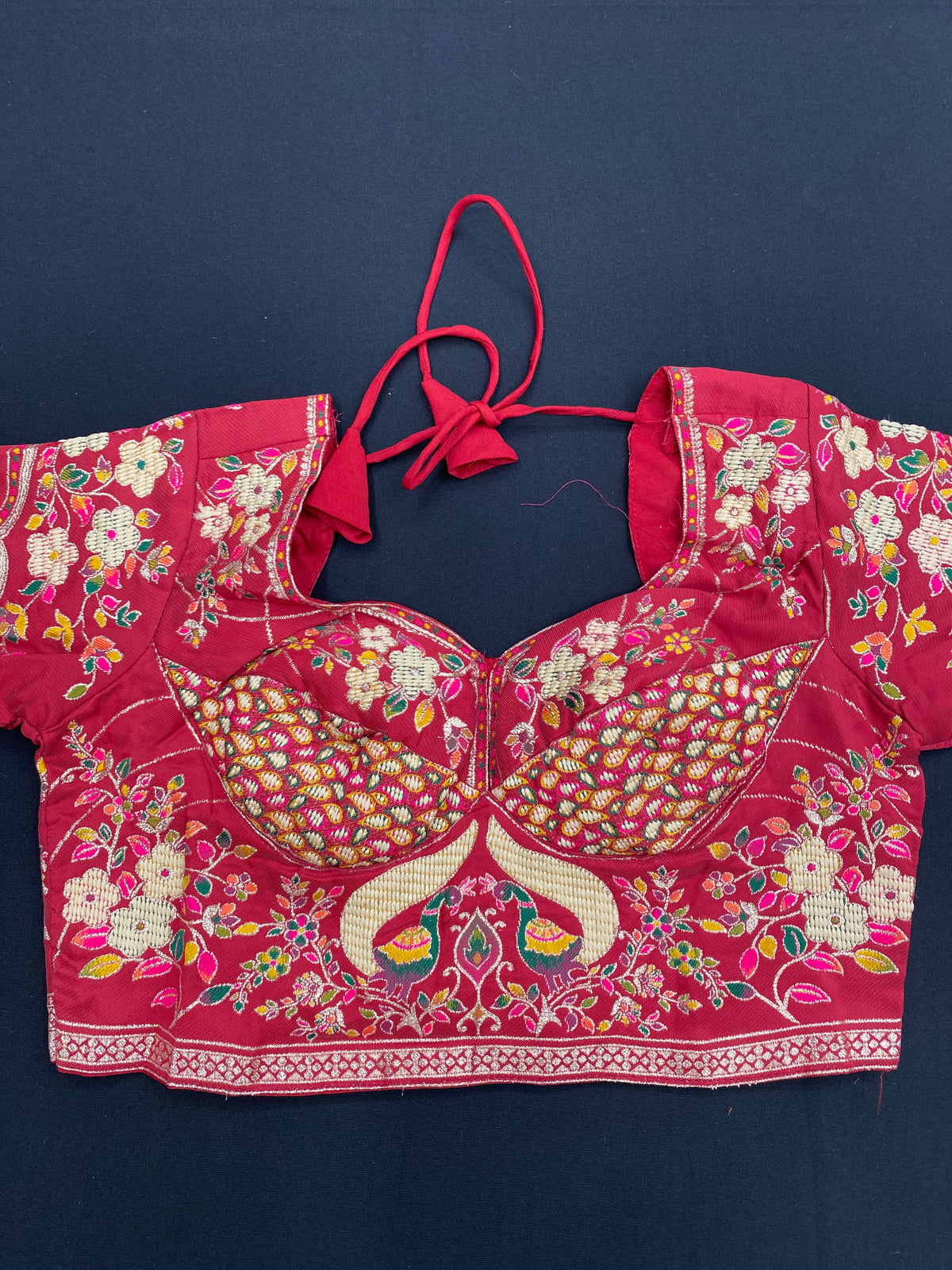 Jamdani blouse saree