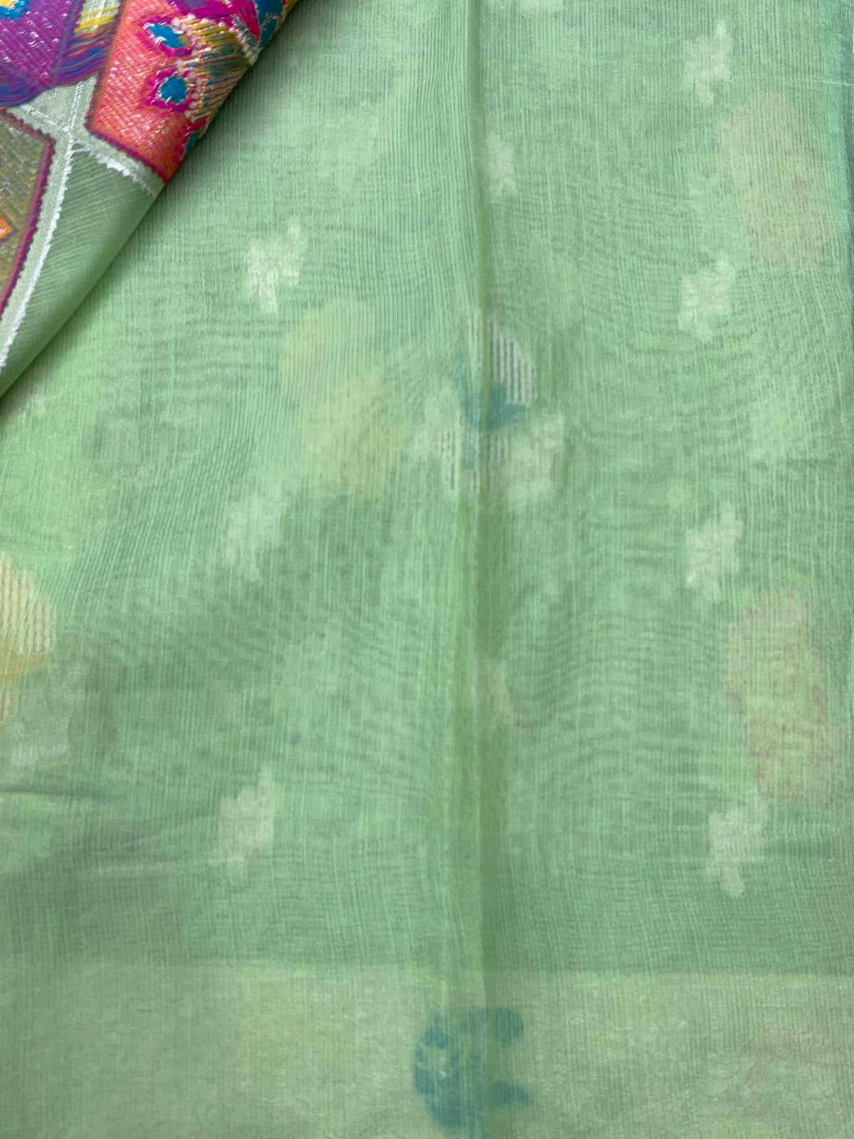 Jamdani blouse saree