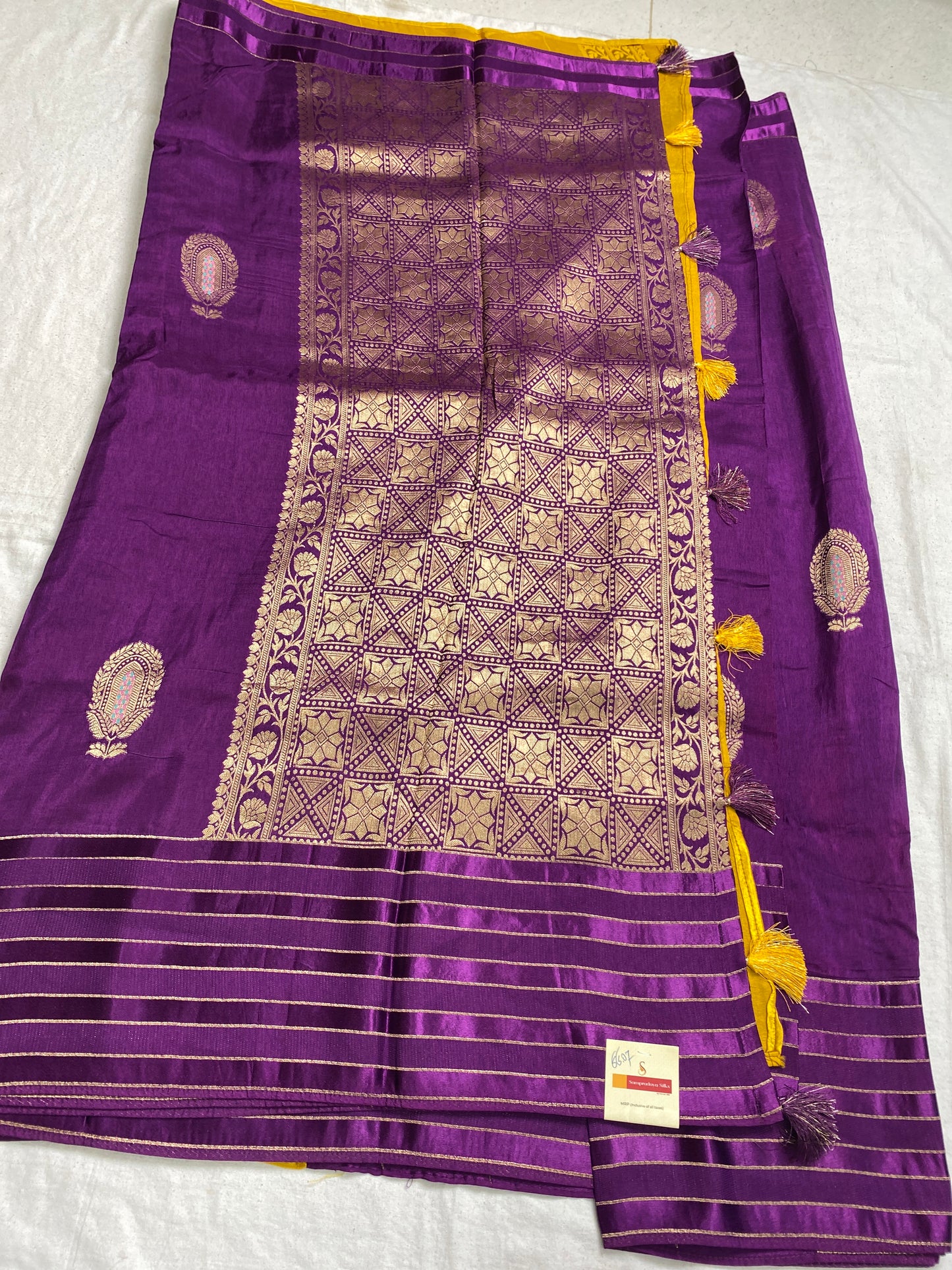 Victorian silk satin border