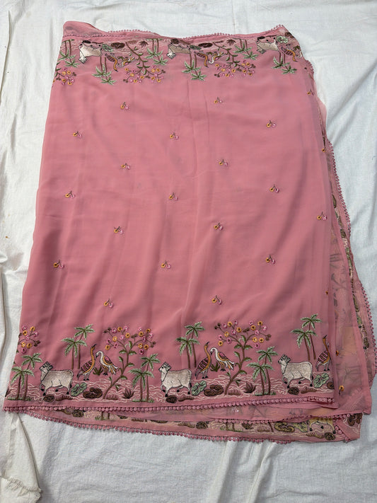 Georgette designer Sarees