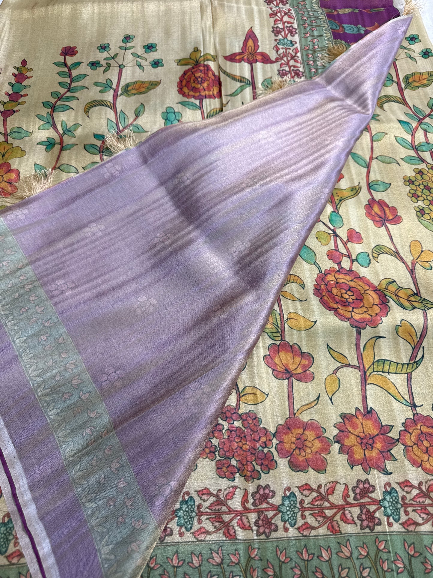 Tussar tissue