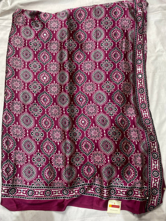 Ajrak with art mirror work