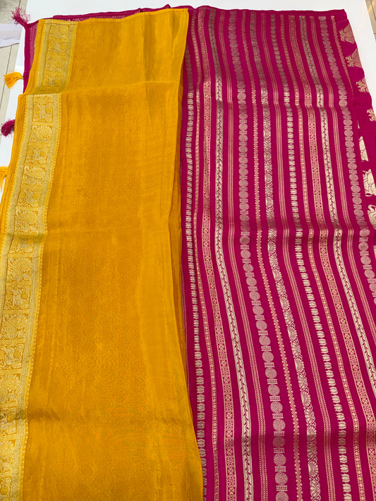 Green mango Saree