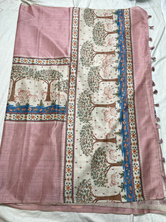 Digital print saree
