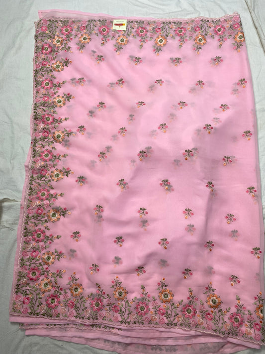 Georgette designer saree