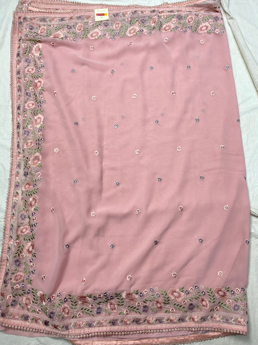 Georgette designer saree