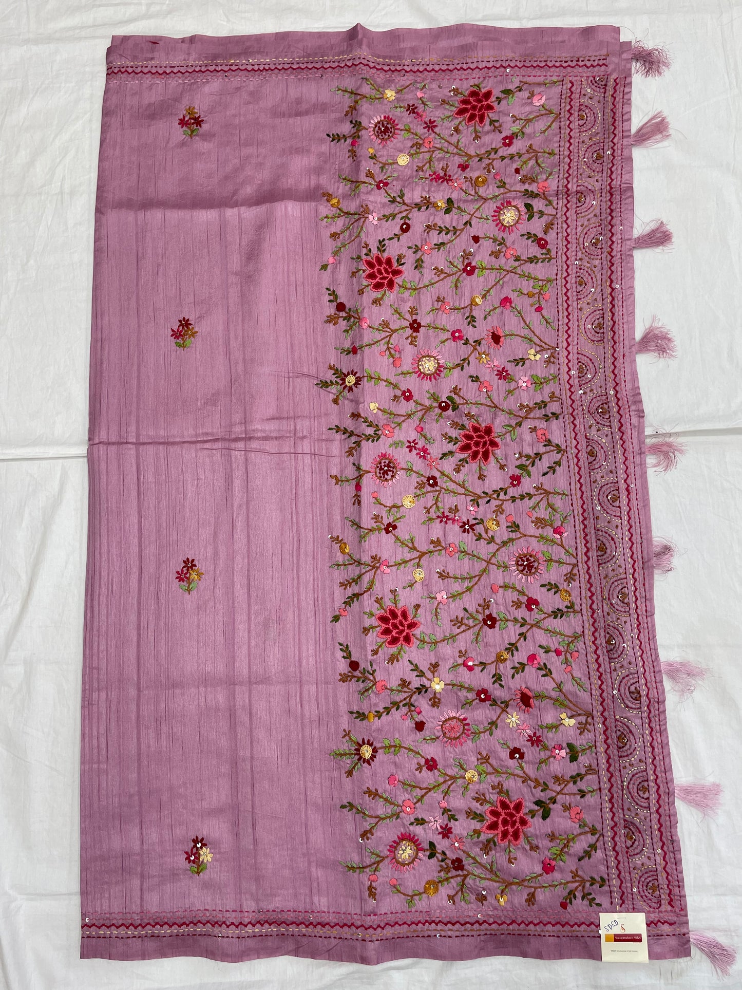 TUSSER EMBROIDERY