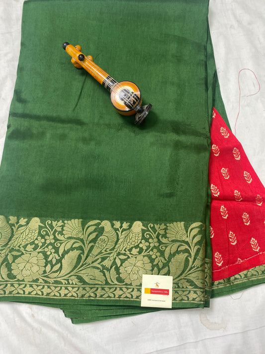 Russian satin saree