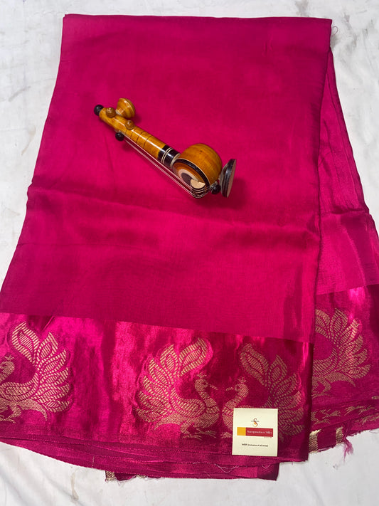 Russian satin saree