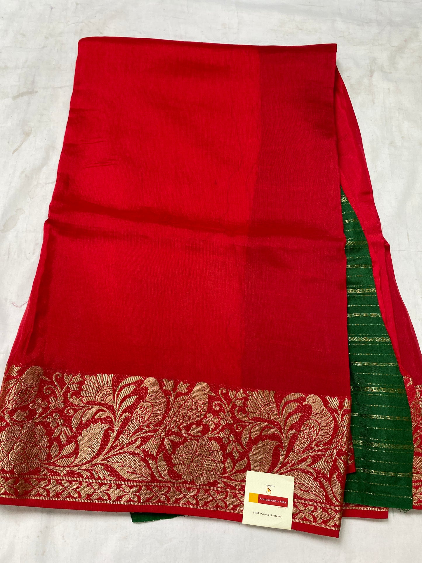 Russian satin saree