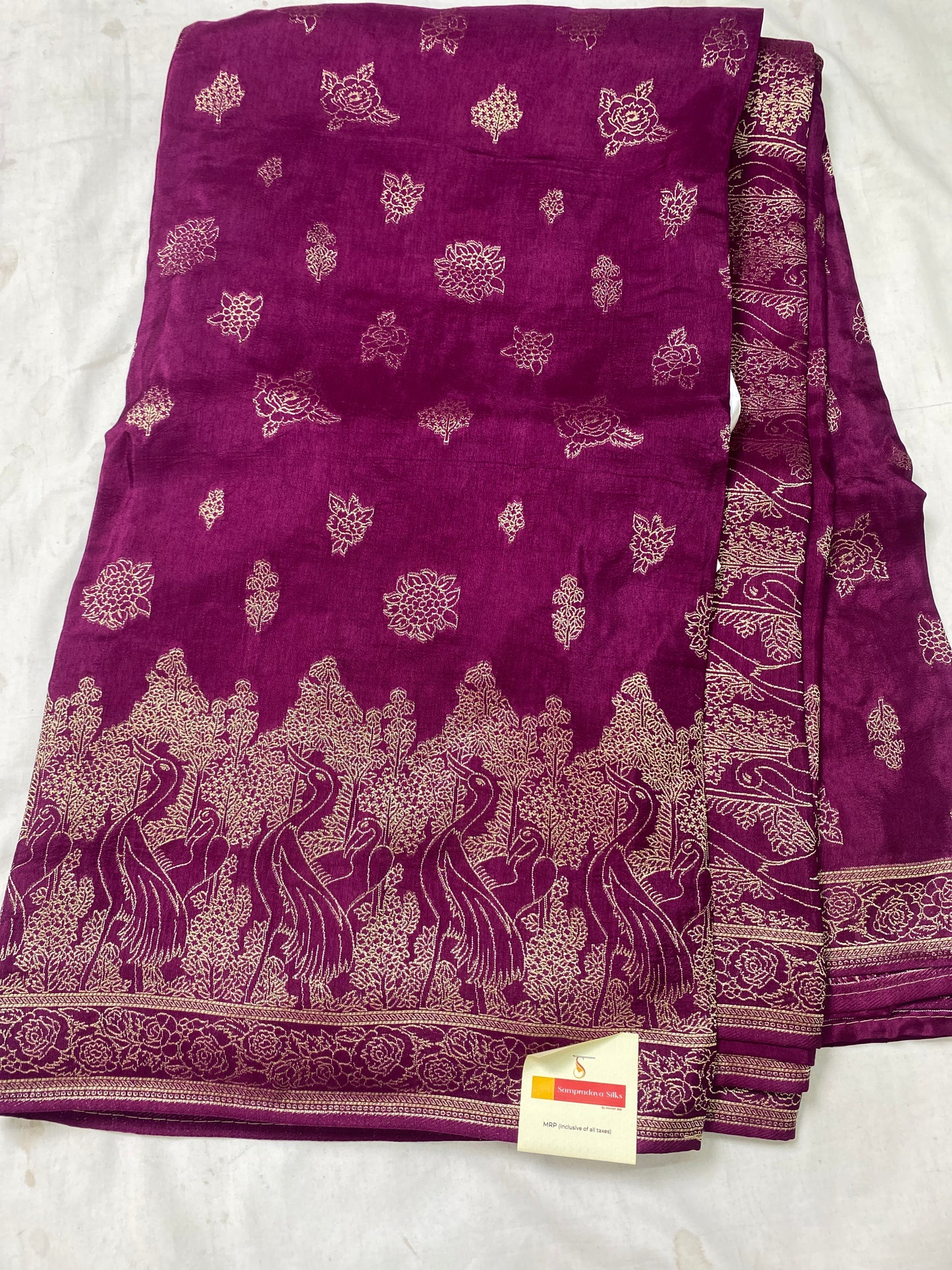 Russian silks saree
